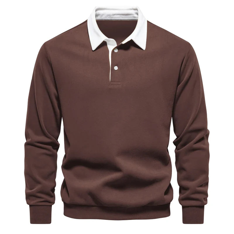 Oscar  | Polo sweater med knapper